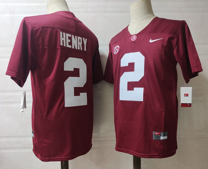 Men Alabama Crimson Tide 2 Henry Red 2024 Nike Vapor NCAA Jersey